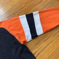 1960's Orange and Black Freedom Sleeve Crewneck Sweatshirt Large