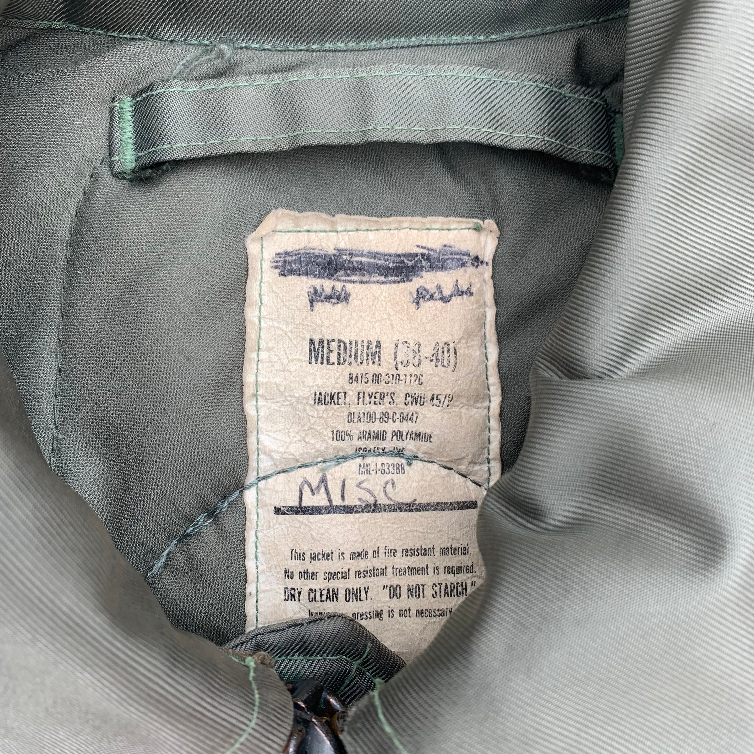 1980’s Patched CWU-45/P Flight Jacket Medium