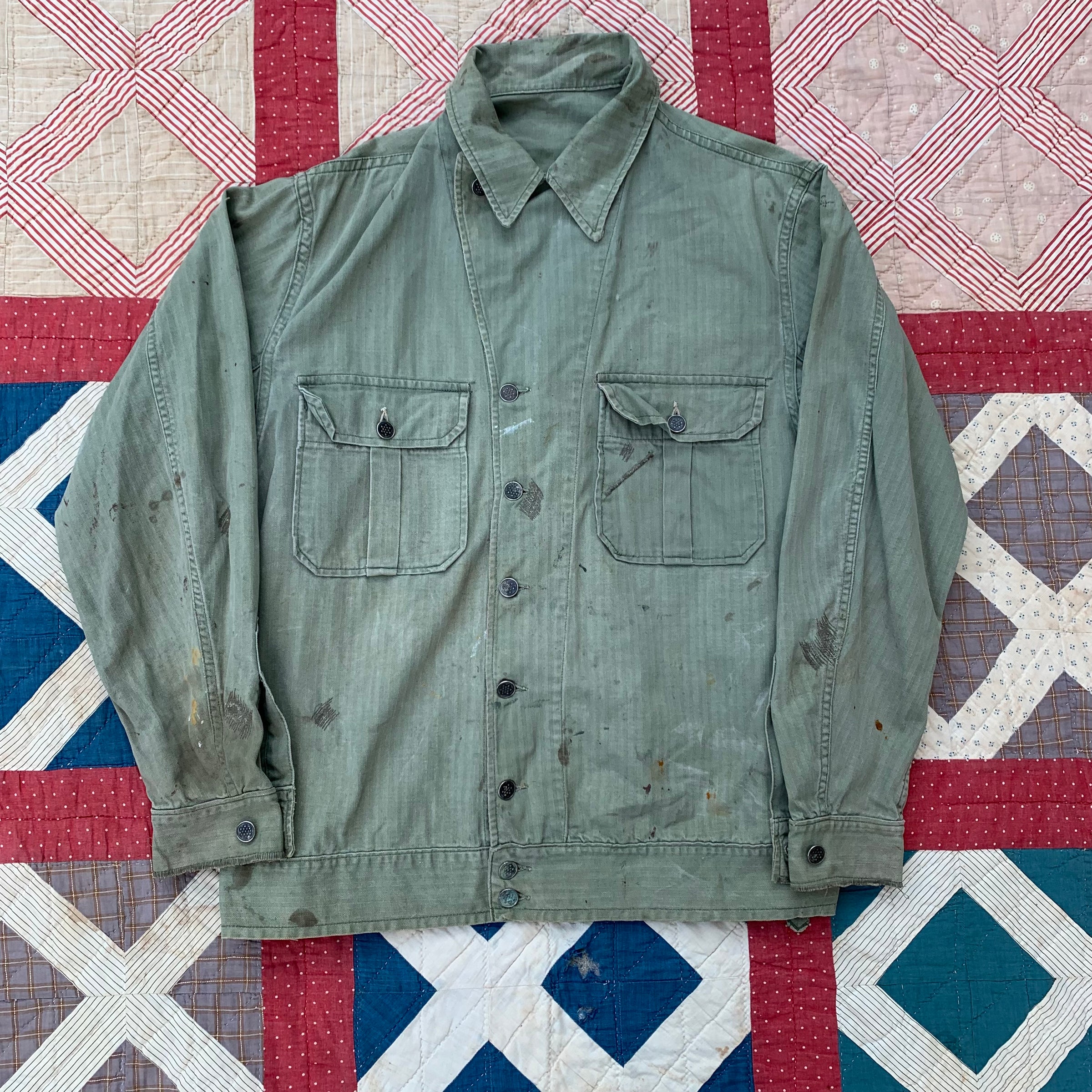 1940's WWII First Pattern M1941 HBT Jacket M/L