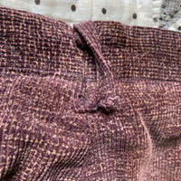 1930's/40's Cone Fabric Textured Brown Corduroy Pants 31" x 28"