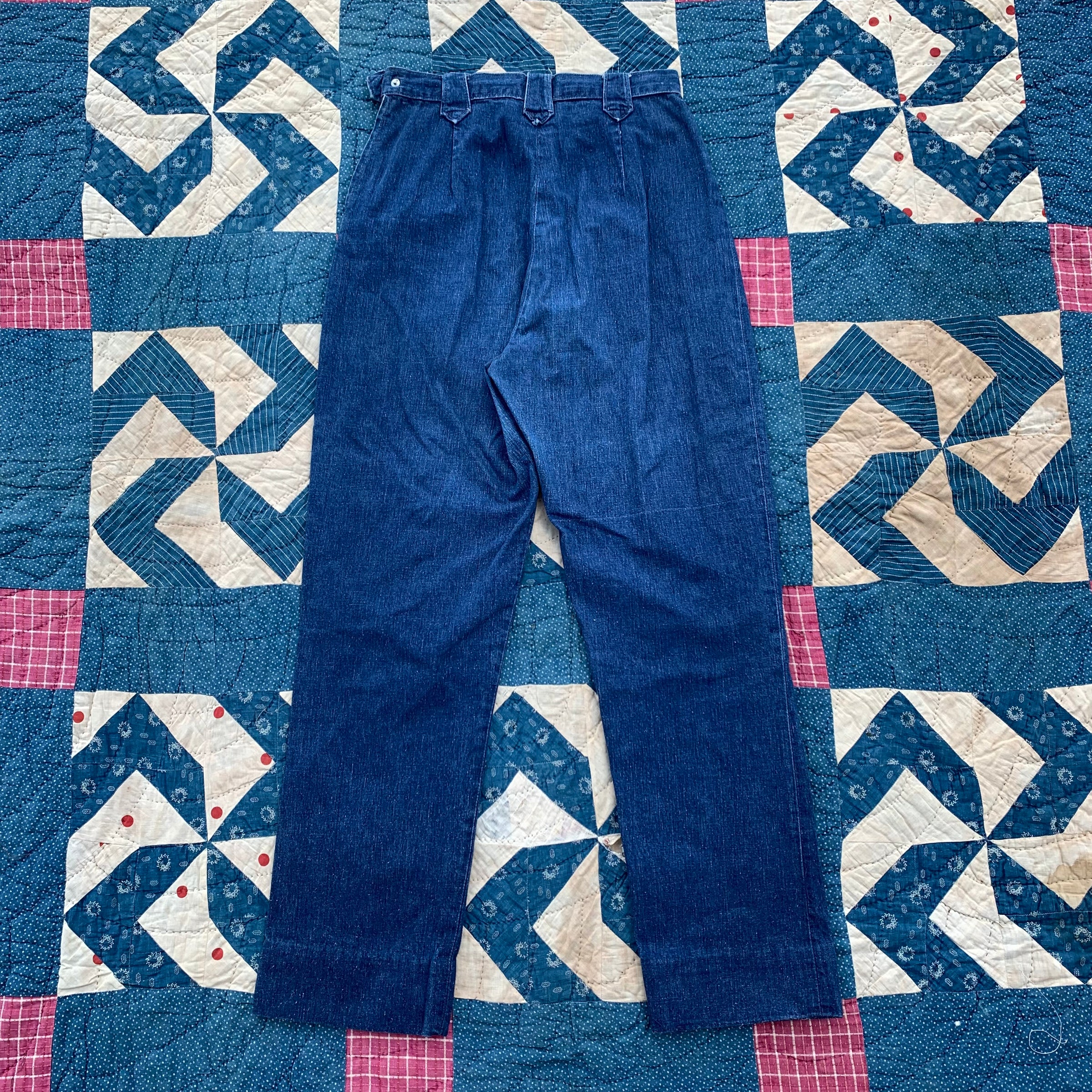 1950’s Levi’s Western Wear Denim Side Zip Jeans 26"-27" x 28.5”