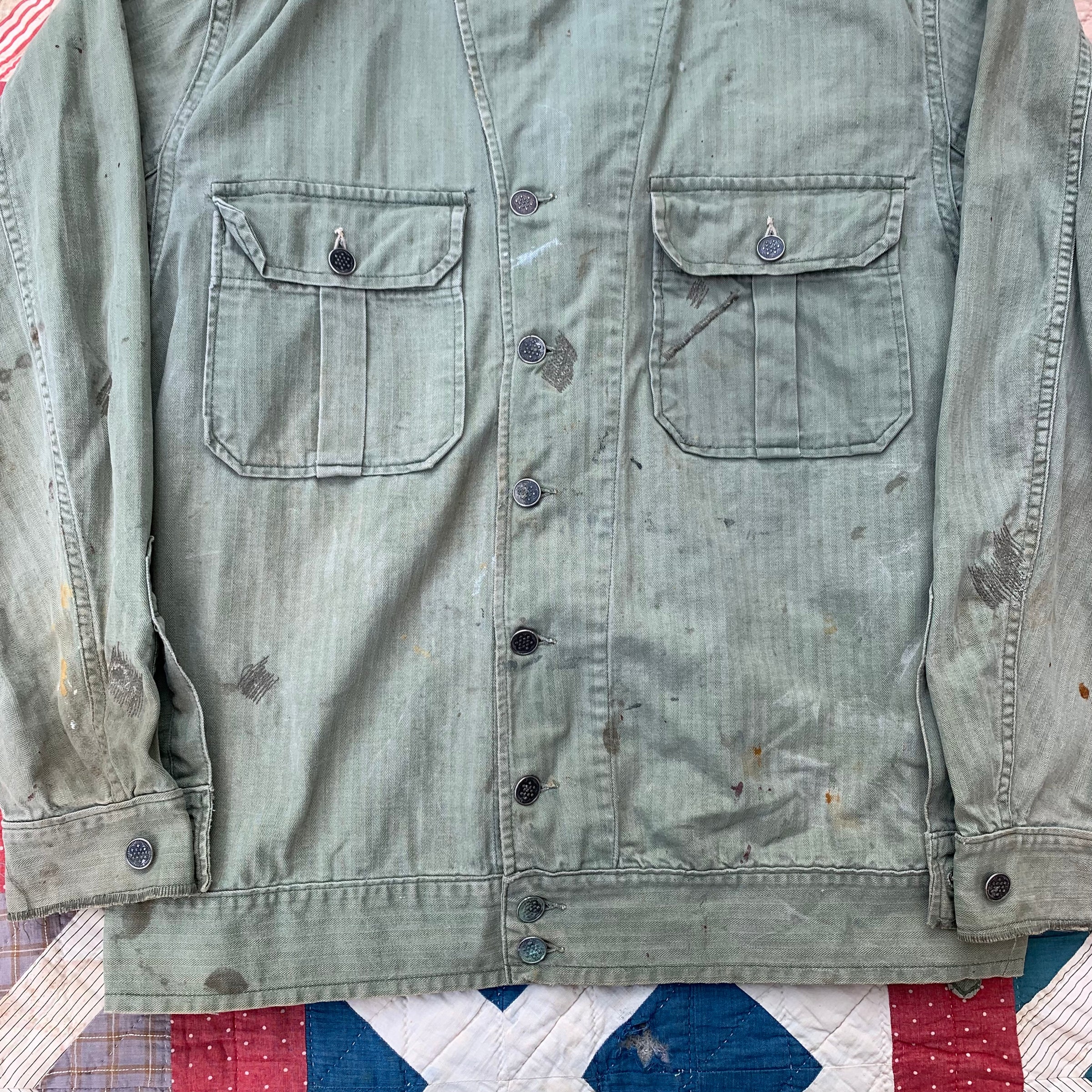 1940's WWII First Pattern M1941 HBT Jacket M/L