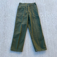 1960’s 1968 US Army OG-107 Fatigue Pants 30” x 29"