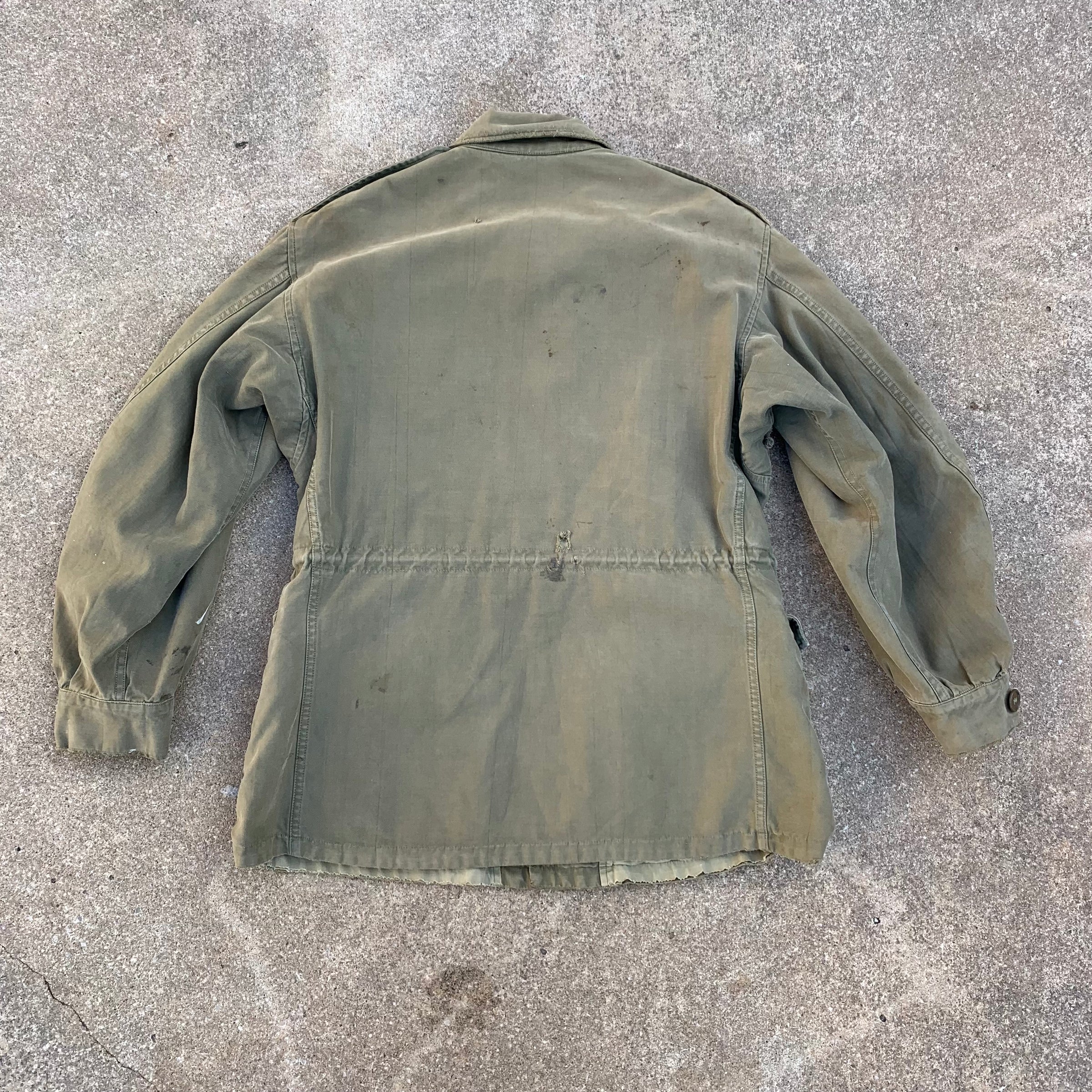 1940’s WWII Thrashed M-43 Field Jacket Small