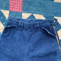 1950’s Levi’s Western Wear Denim Side Zip Jeans 26"-27" x 28.5”