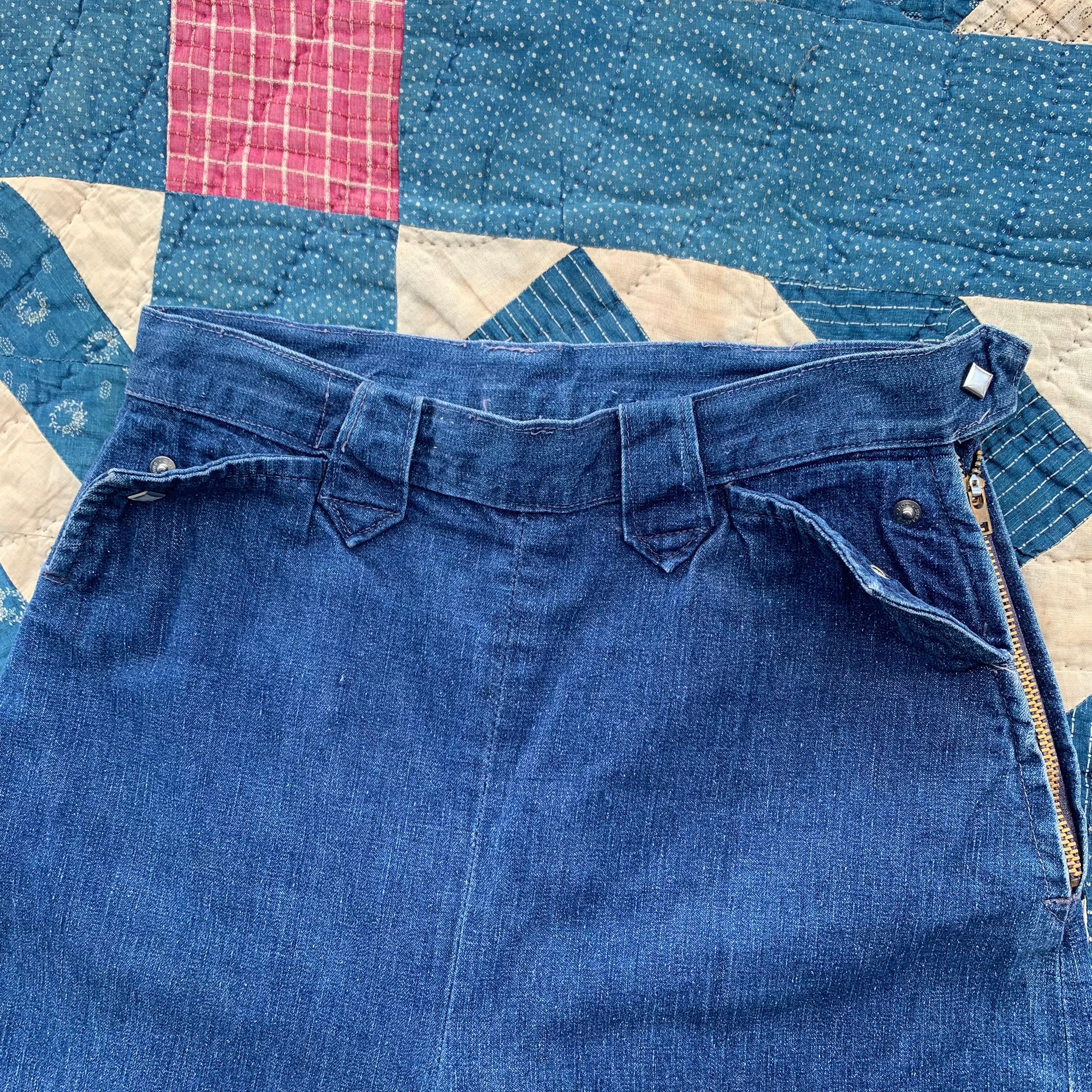 1950’s Levi’s Western Wear Denim Side Zip Jeans 26"-27" x 28.5”