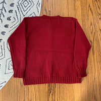 1950’s/60’s Burgundy Button Up Sweater Small