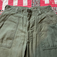 1960's Vietnam War OG-107 Fatigue Pants 30" x 26.5"