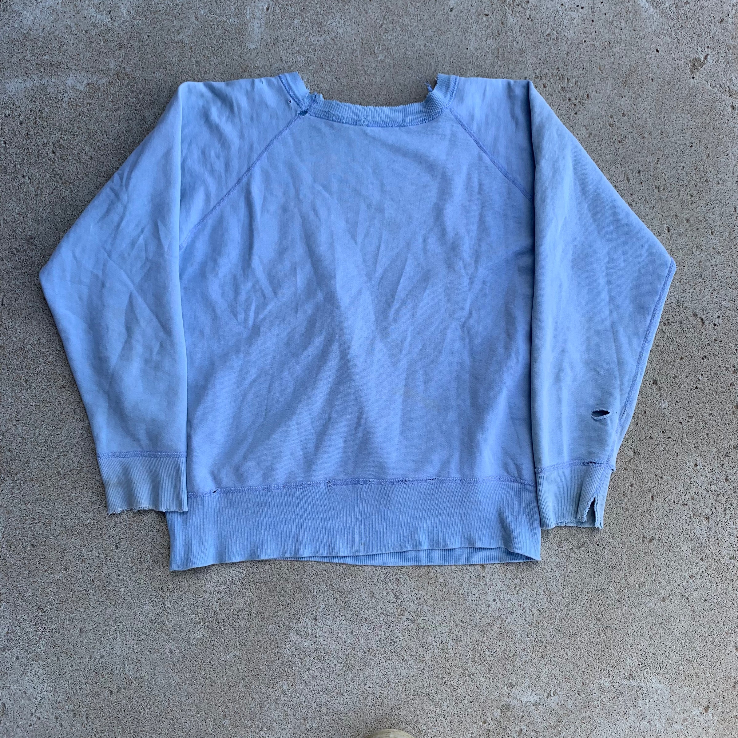 1960's Thrashed Anoka Hornets Raglan Sweatshirt Medium