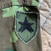 1960's Third Pattern Lowland ERDL Camo Poplin Jungle Jacket Large Regular