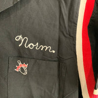 1960's The Spoilers Black Hilton Camp Collar Bowling Shirt Large