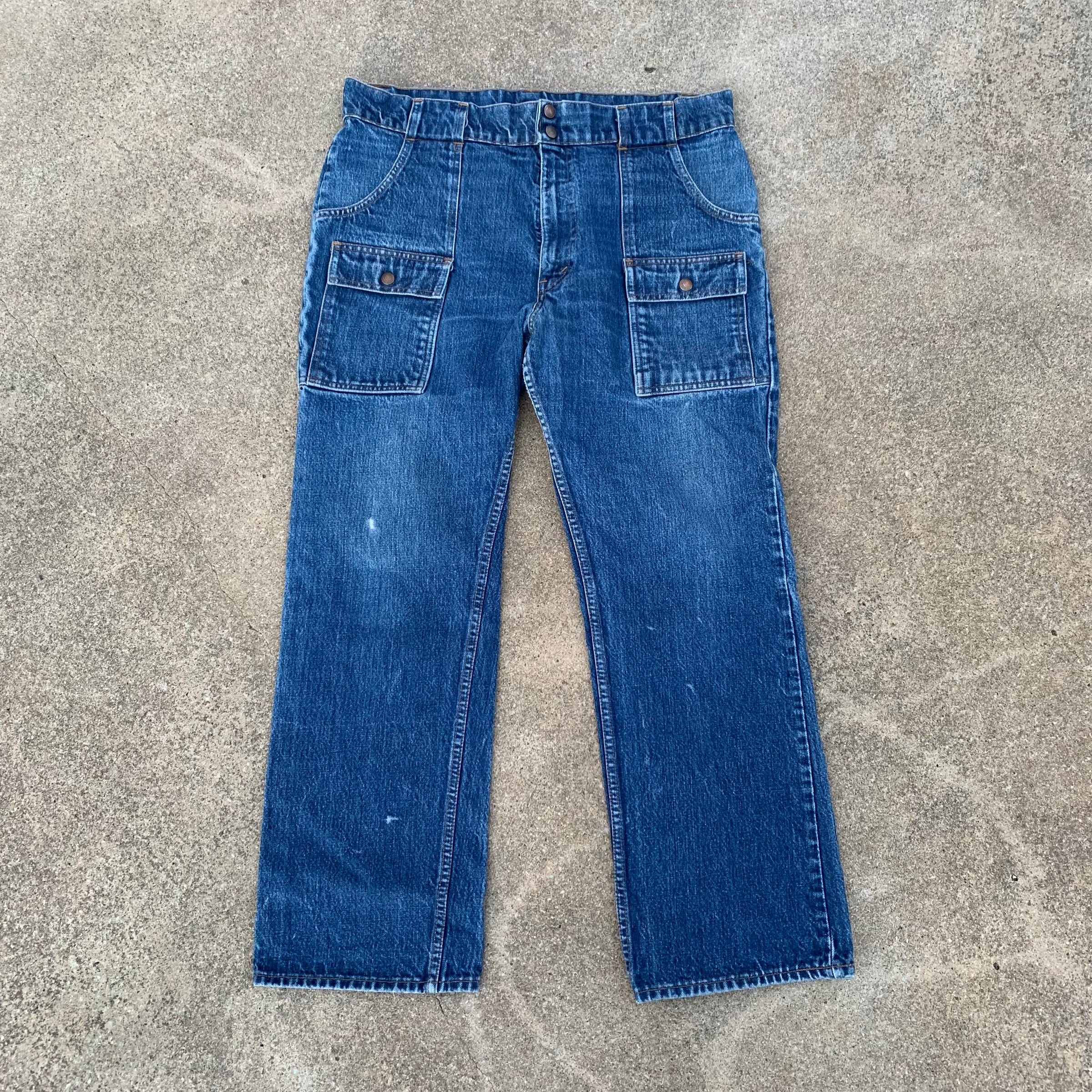 1960’s/70’s Levi’s Orange Tab Bush Jeans 36” x 28.5”