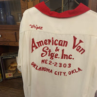 1950’s/60’s King Louie Silk Embroidered Bowling Shirt XL