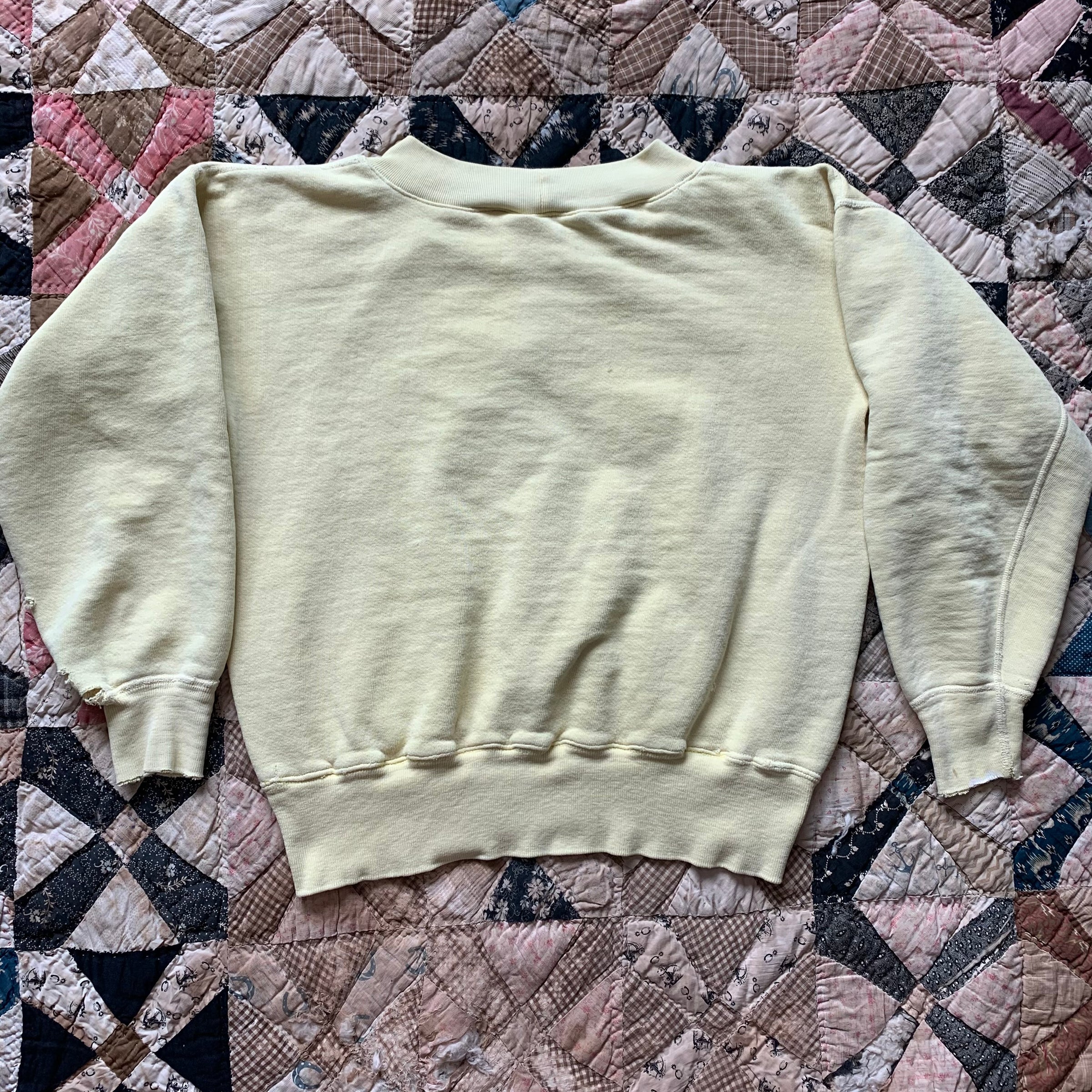 1950's Yellow Crewneck Sweatshirt Medium