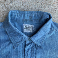 1950's Beltex Sanforized Chambray Work Shirt S/M