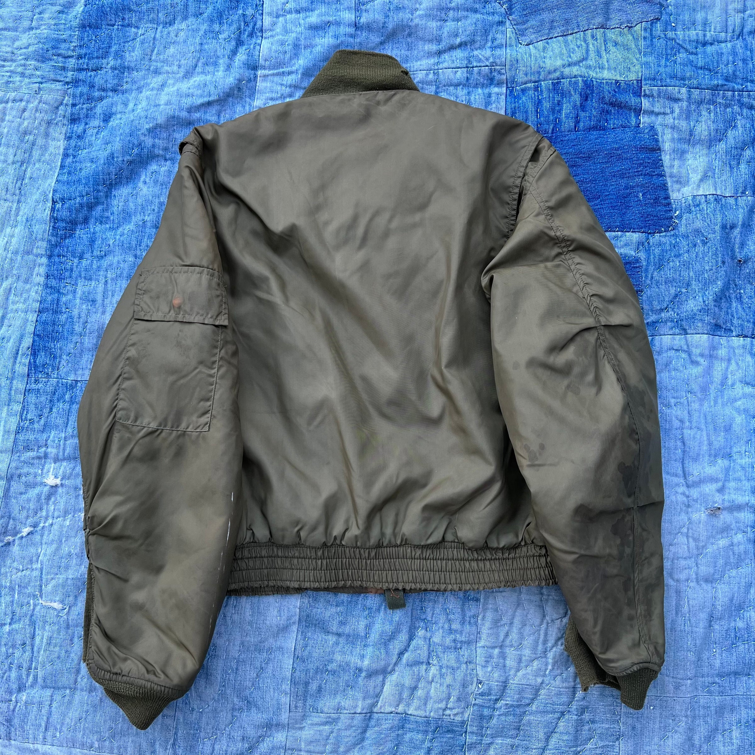 1960's Vietnam War Era USN G-8 WEP Nylon Flight Jacket S/M