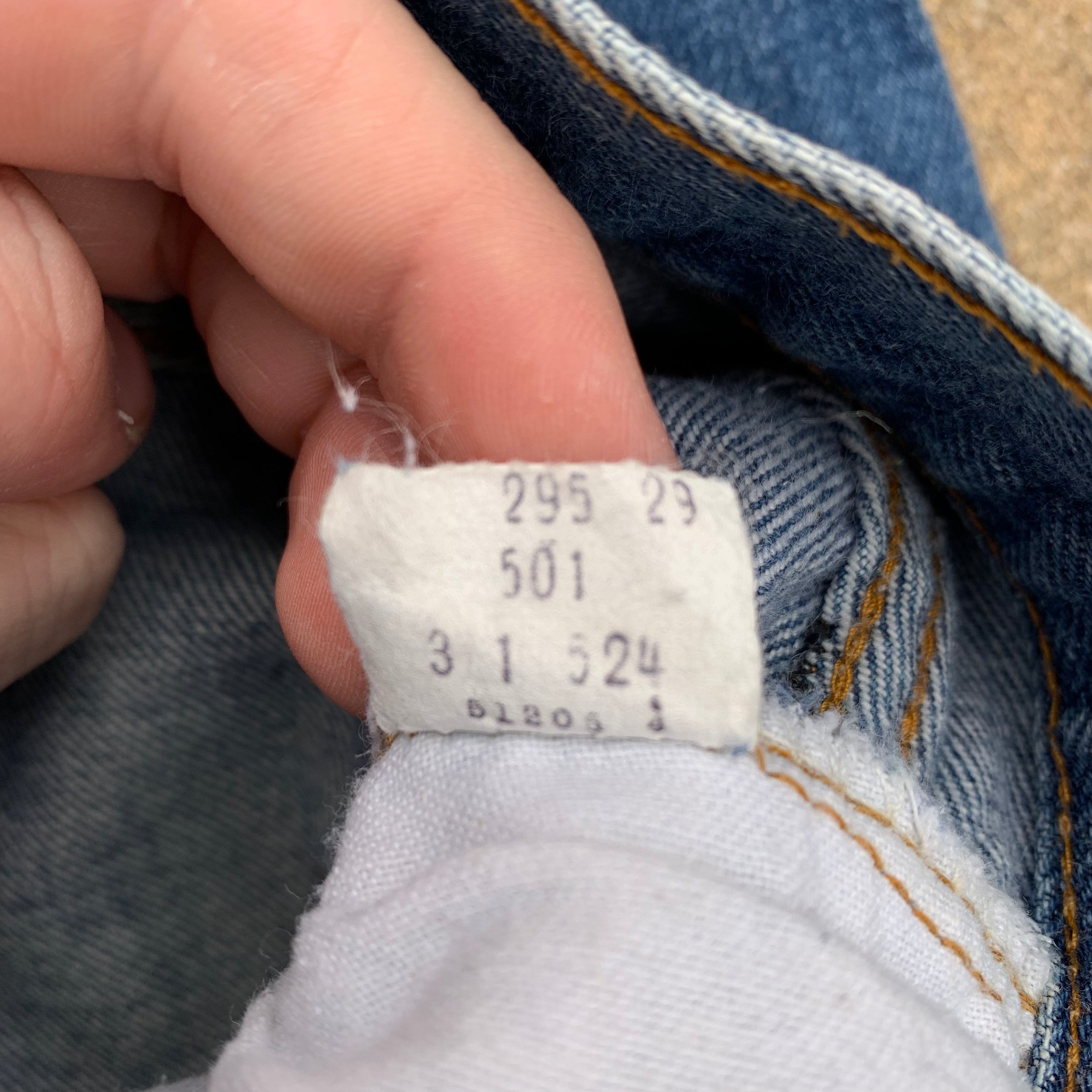 1980’s Levi’s 501 Redline Selvedge Denim Jeans 33” x 30.5”