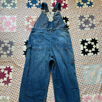 1940's/50's Allen 8oz Sanforized Denim Overalls 37" x 30"
