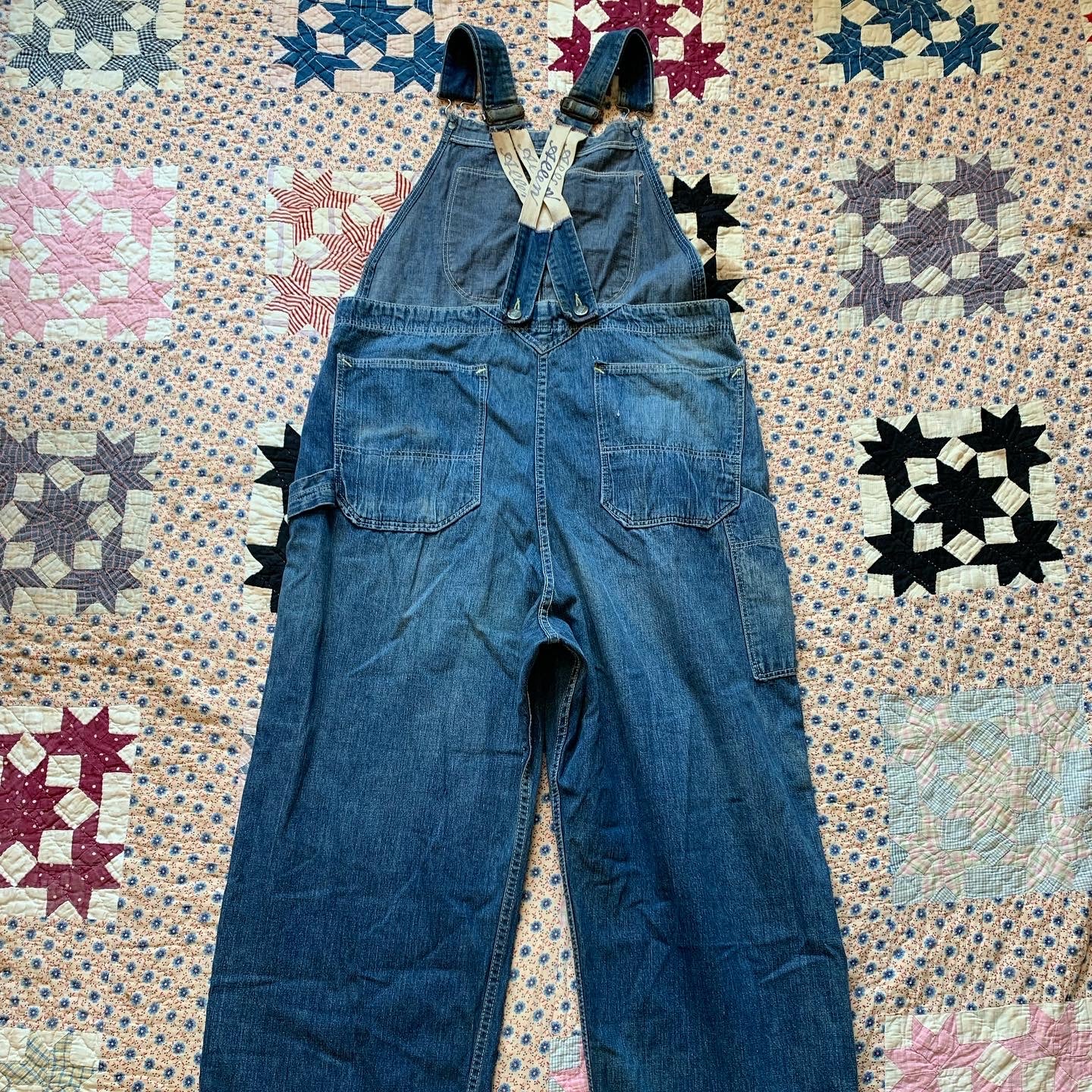 1940's/50's Allen 8oz Sanforized Denim Overalls 37" x 30"