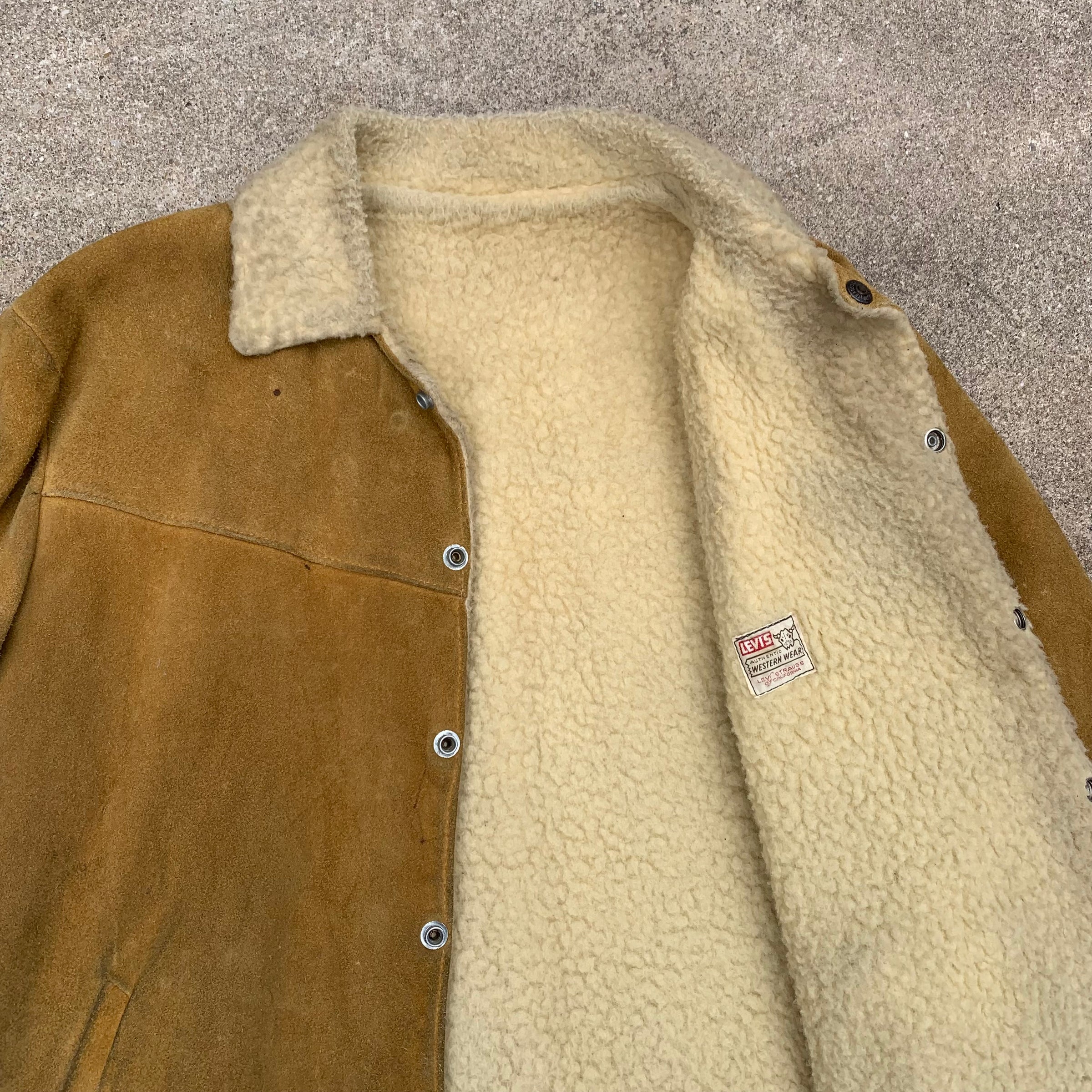 1950’s Levi’s Western Wear Suede Sherpa Jacket M/L