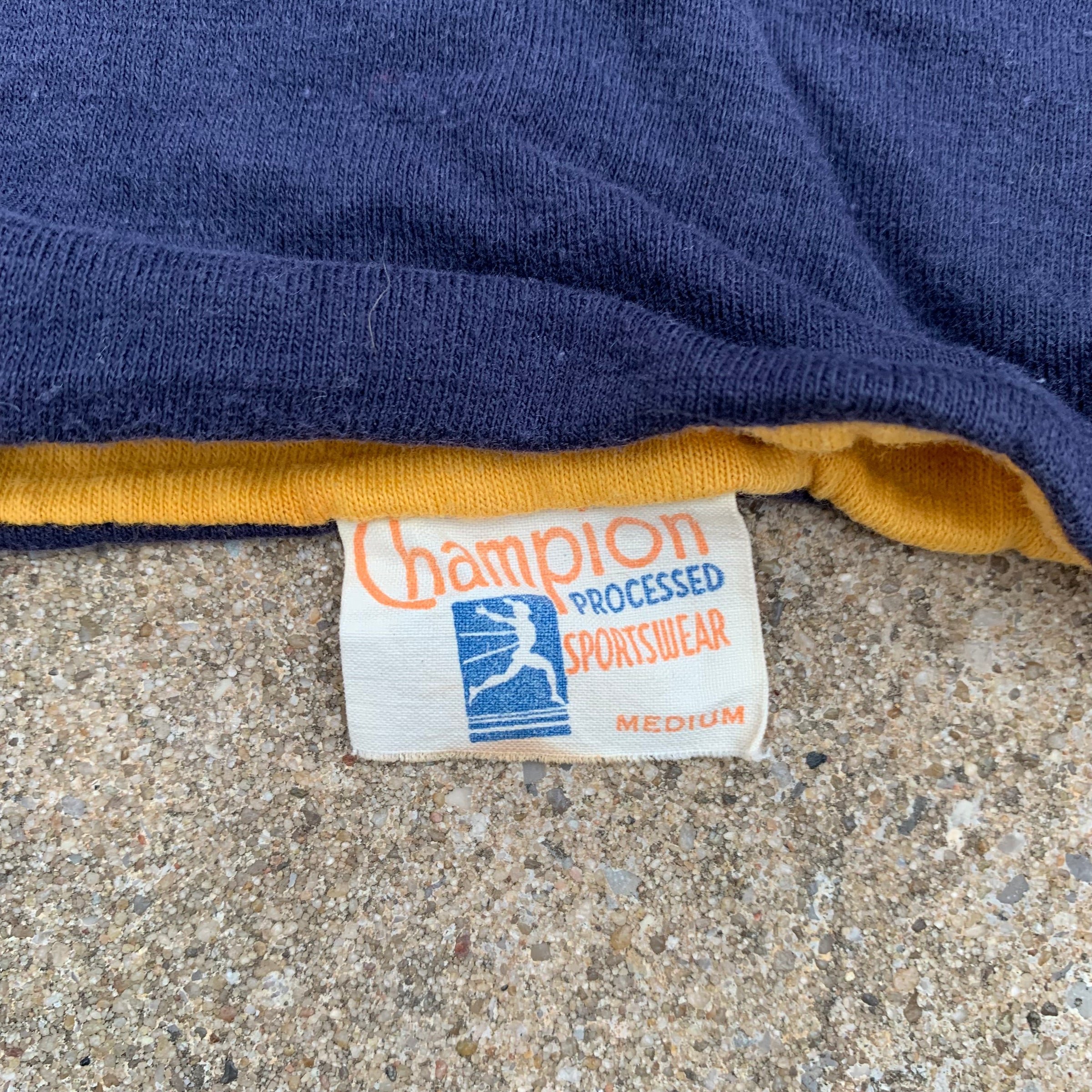 1950’s Champion Running Man Reversible PT T-Shirt Tagged Medium