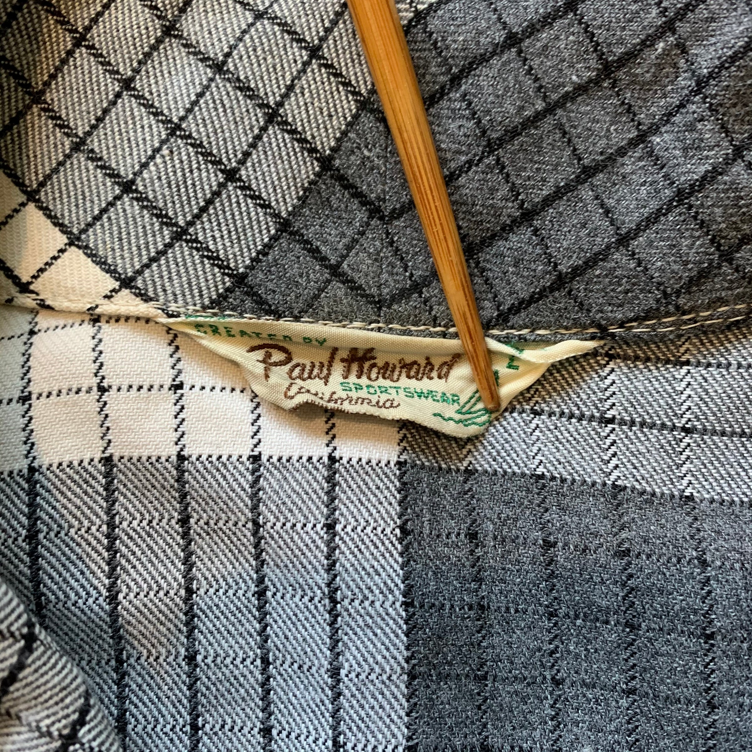 1950's Paul Howard Sportswear Pullover Rockabilly Shirt L/XL