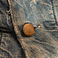 1950's Long L Lee 81-LJ Blanket Lined Denim Chore Coat 42 Regular