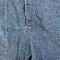 1940’s Donut Button Denim Carpenter Pants 34” x 31”