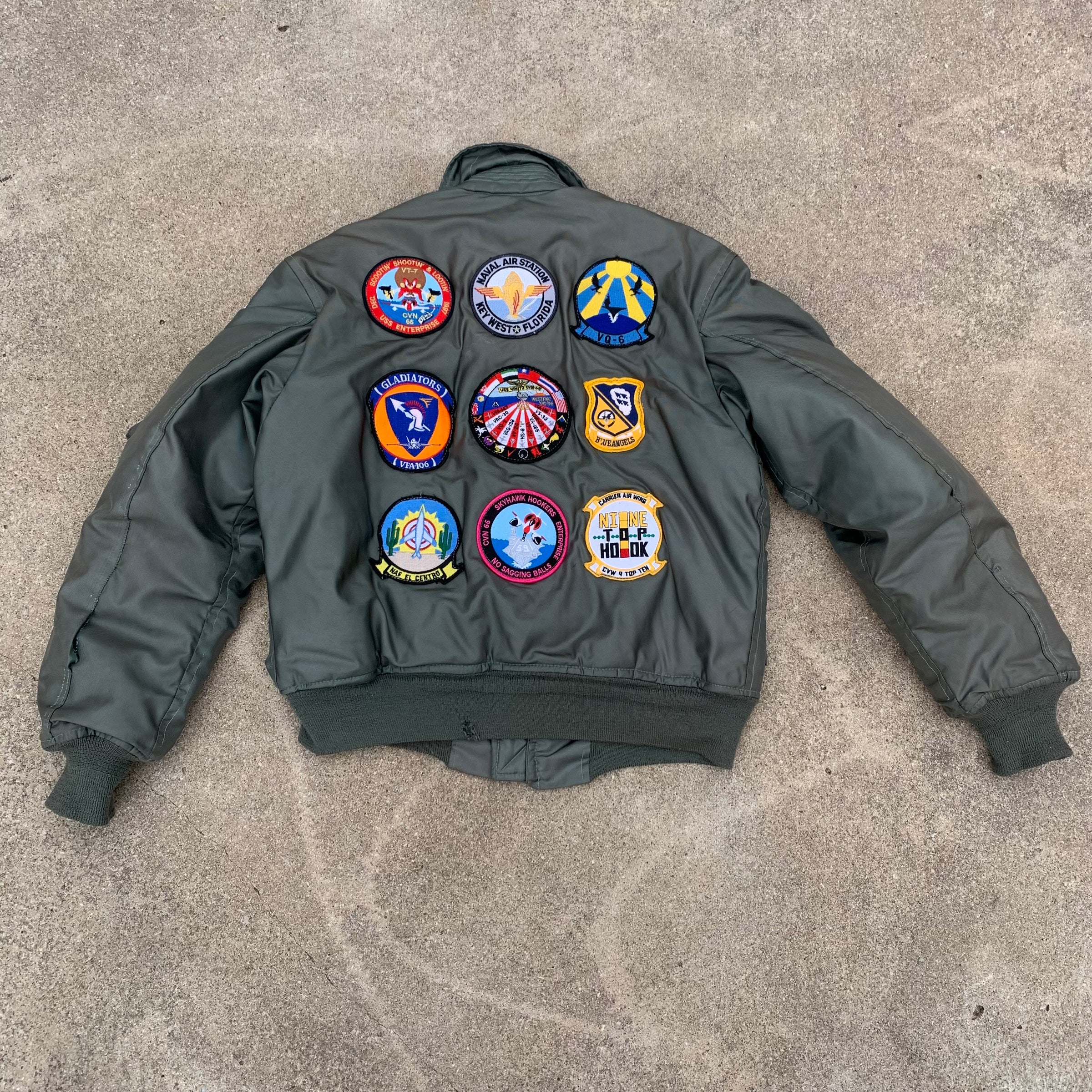 1980’s Patched CWU-45/P Flight Jacket Medium