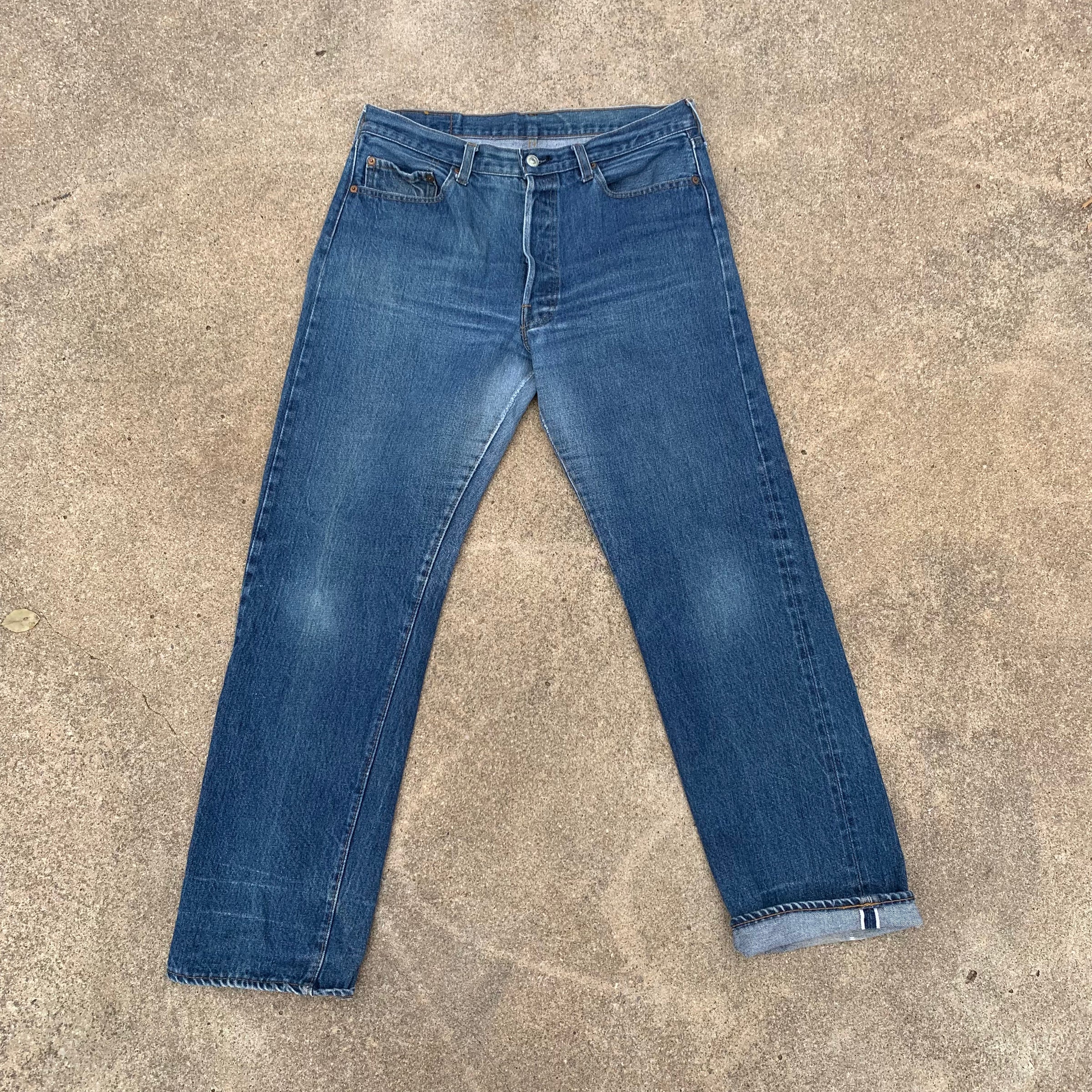 1980’s Levi’s 501 Redline Selvedge Denim Jeans 33” x 30.5”