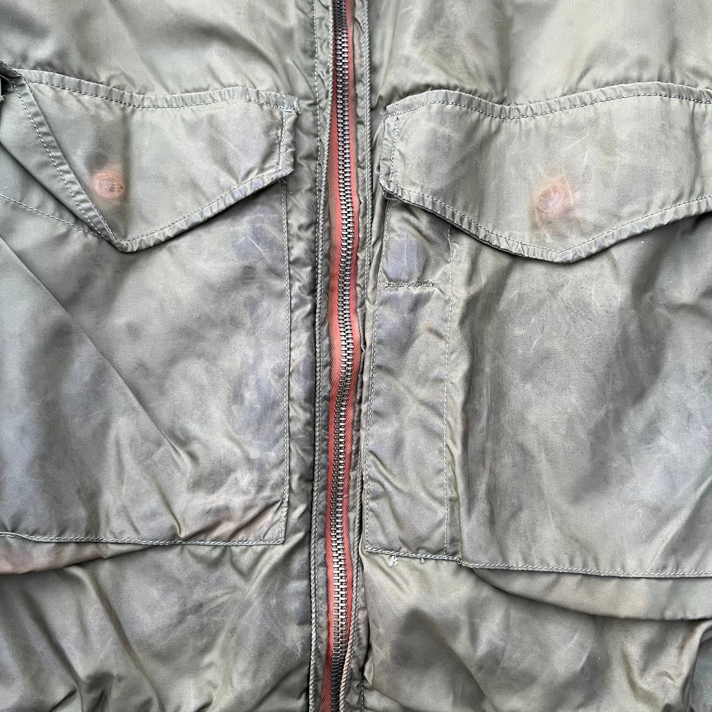 1960's Vietnam War Era USN G-8 WEP Nylon Flight Jacket S/M