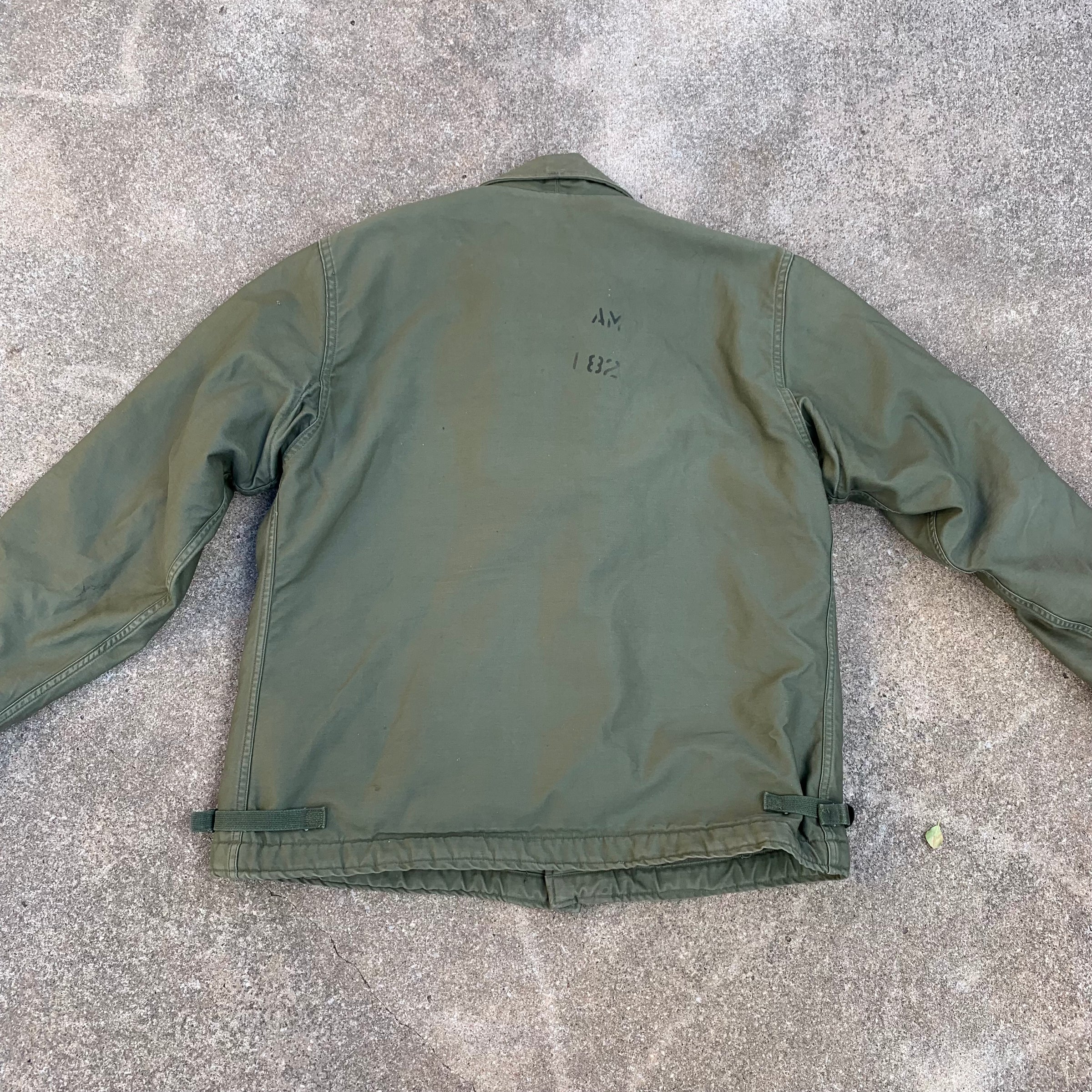 1960’s Stenciled First Pattern A-2 Deck Jacket XL