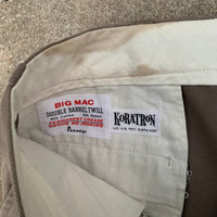 1960’s Big Mac Grey Work Pants 36” x 29”