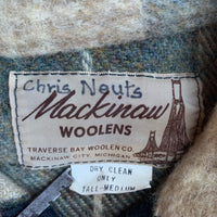 1960’s Beige Plaid CPO Wool Jacket S/M