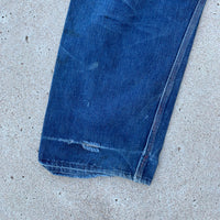 Late 40s Repaired Big Mac Jeans 35” x 29”