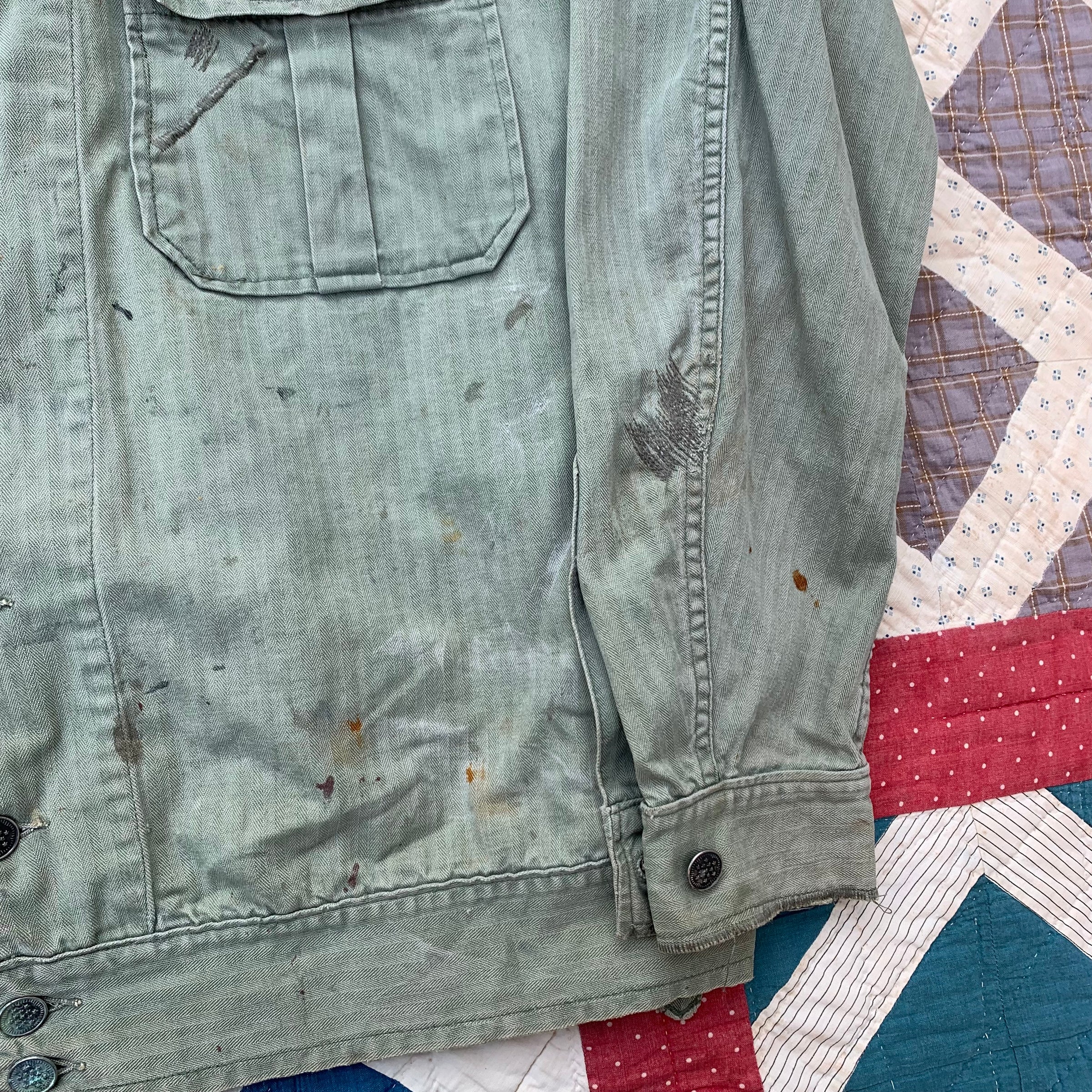 1940's WWII First Pattern M1941 HBT Jacket M/L