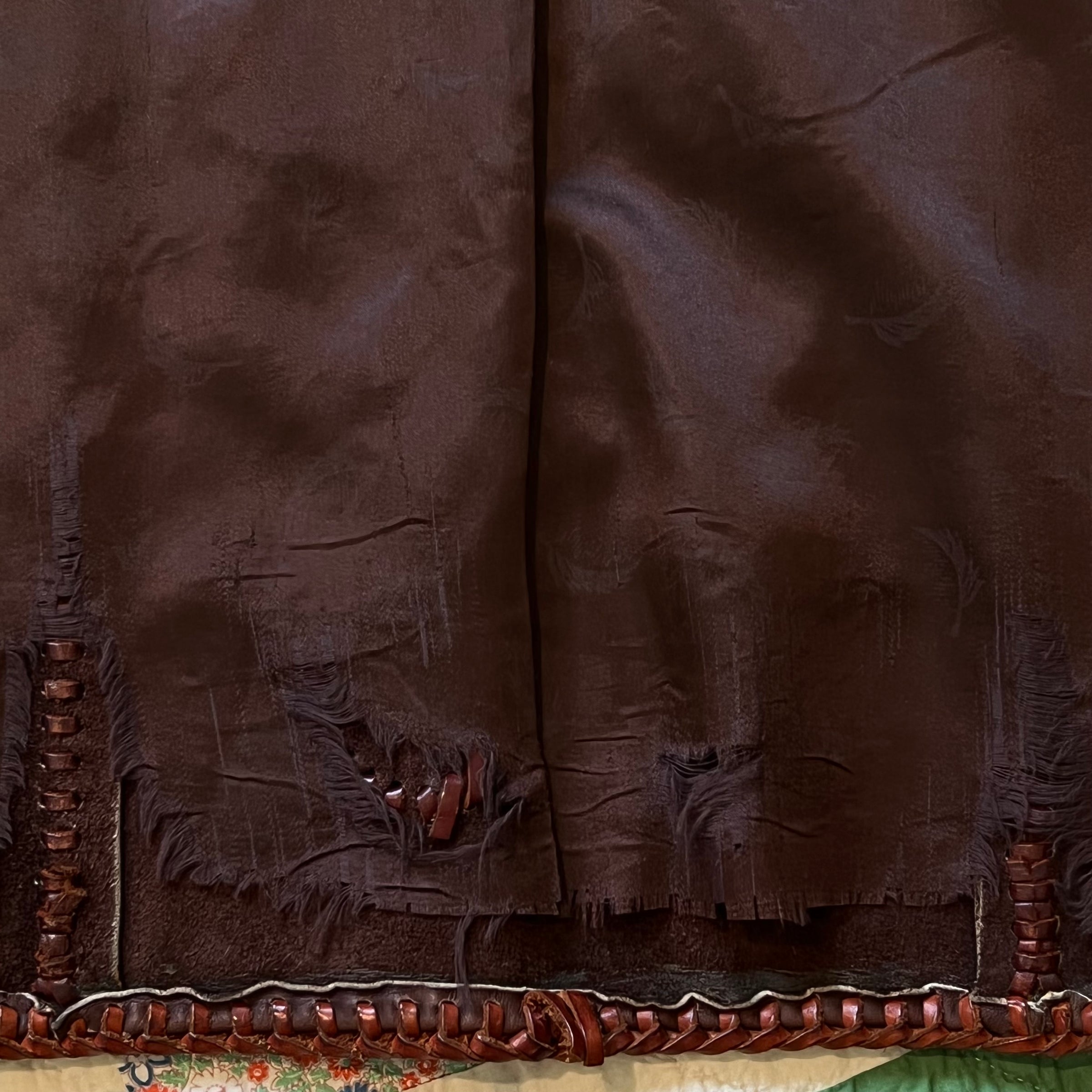 1960's/70's Handmade Tooled Leather Western Jacket XS/S