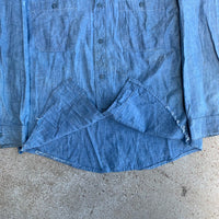 1950's Beltex Sanforized Chambray Work Shirt S/M