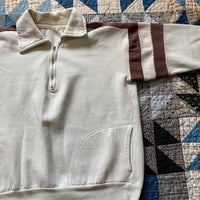 1960's French Quarter Zip Sweatshirt with D Pockets Large