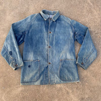 1930’s Two Pocket Raglan Denim Chore Coat
