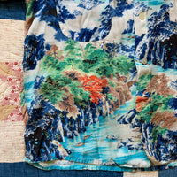 1950's Penney's Rayon Loop Collar Hawaiian Shirt Medium