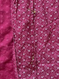 1930's Homemade Red Calico Blouse XS