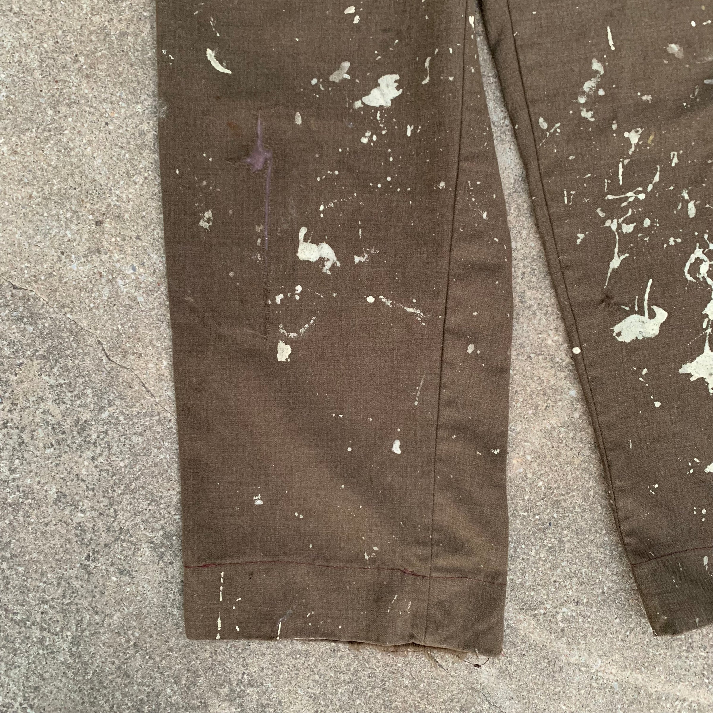 1940’s WWII Paint Splattered Wool Field Pants 29” x 30”