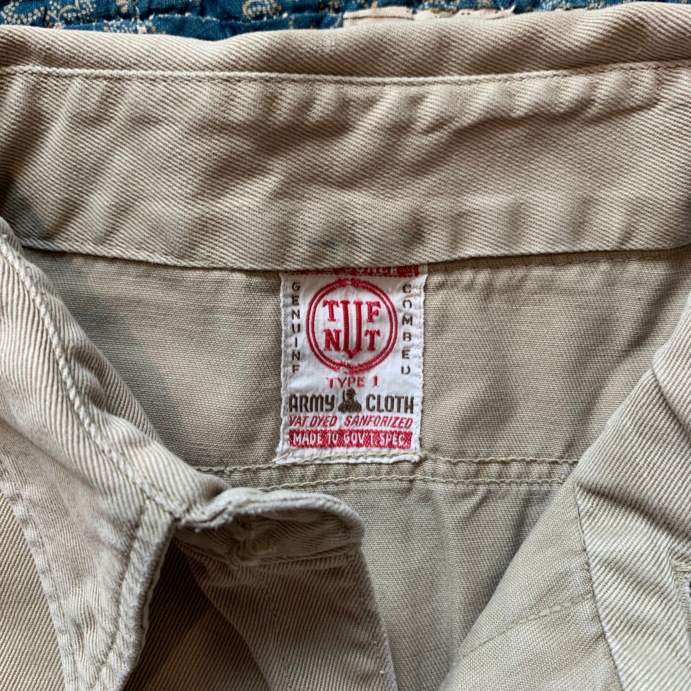 1950's Tuf Nut Army Cloth Button Up Shirt Medium