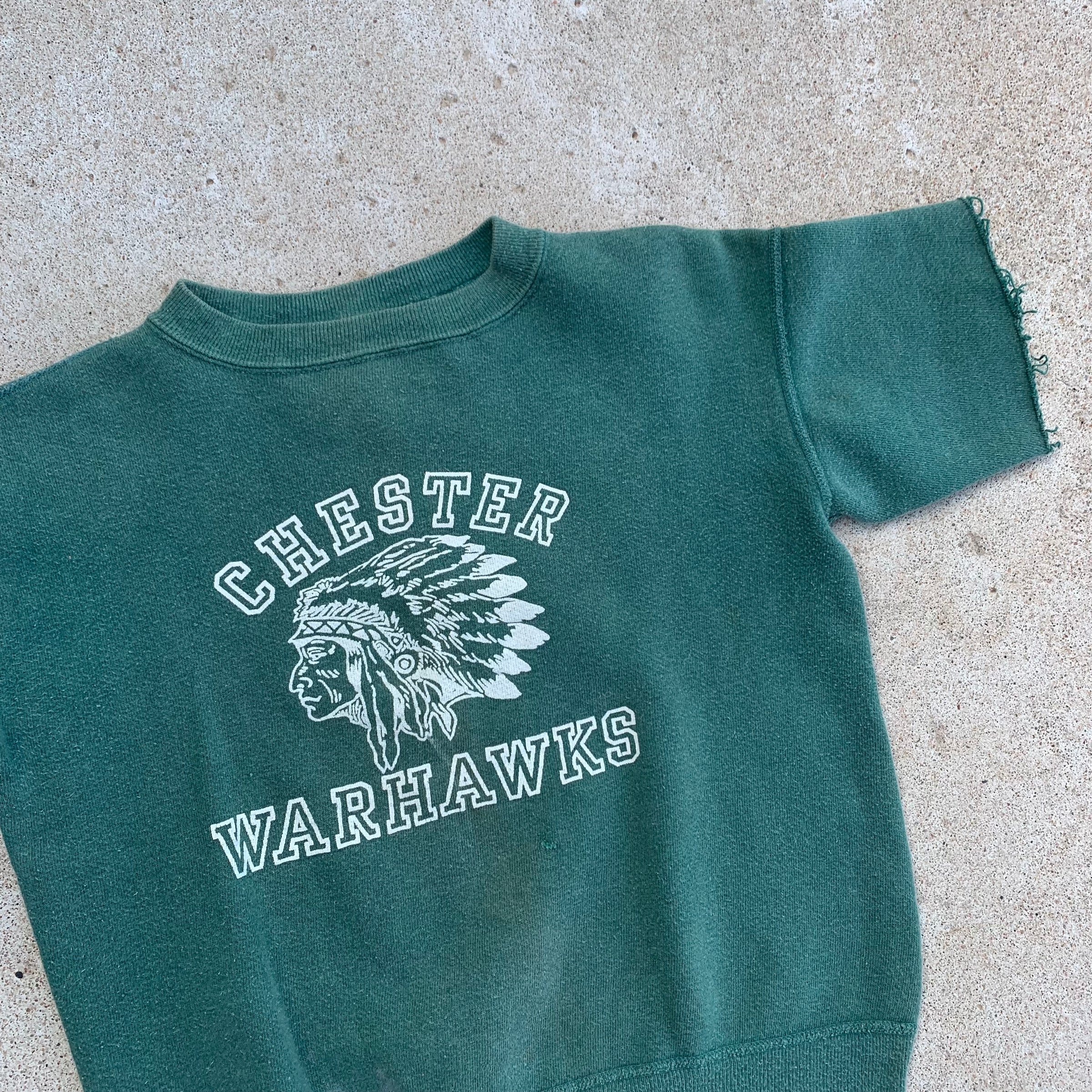 1950’s Chester Warhawks Short Sleeve Sweatshirt XS