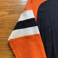 1960's Orange and Black Freedom Sleeve Crewneck Sweatshirt Large
