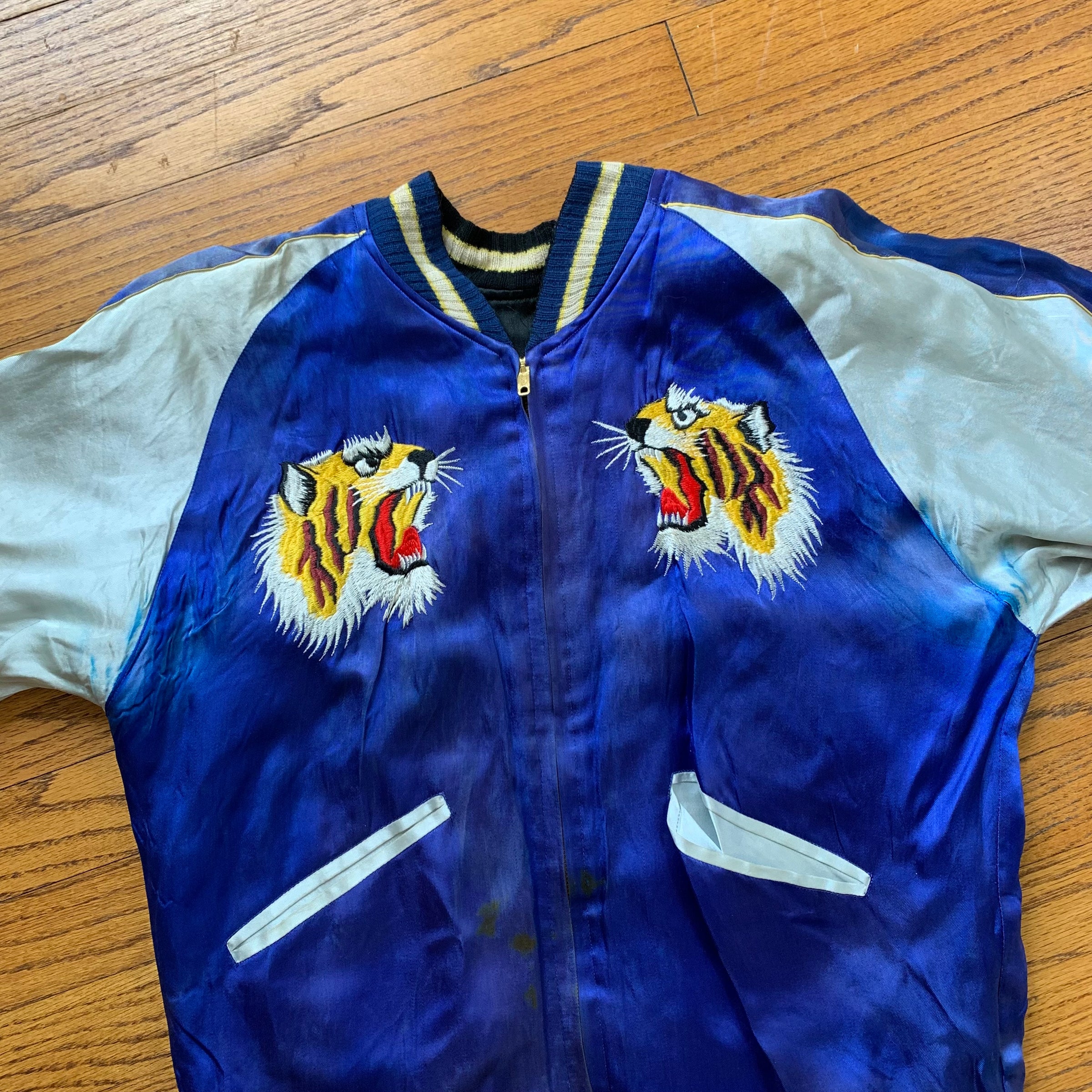 1950's Korean War Era Silk Souvenir Jacket S/M