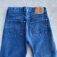 1980's Dark Wash Levi's 501 Redline Selvedge Denim Jeans 26" x 31"
