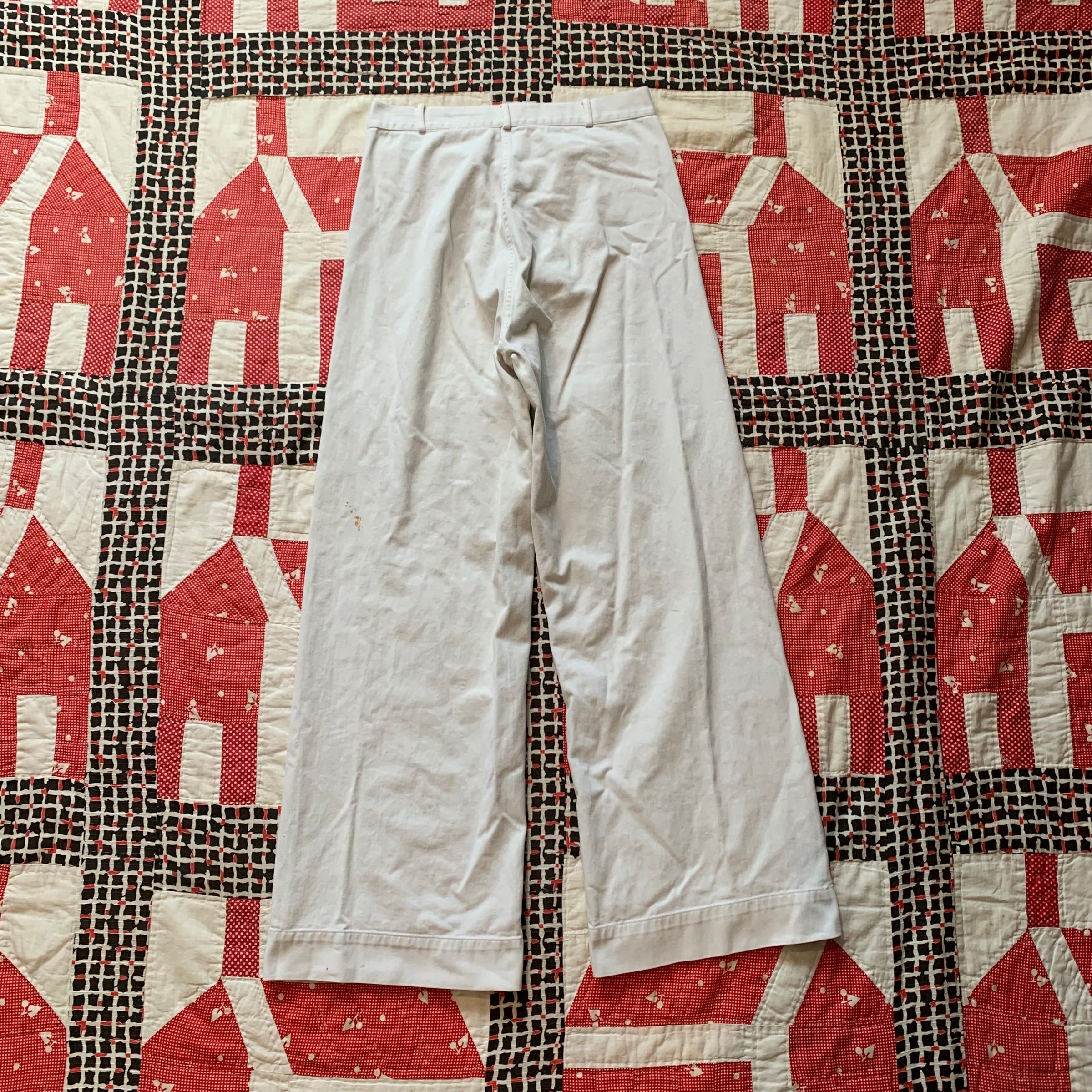 1910’s WWI Stenciled Sailor Whites 29” x 29”