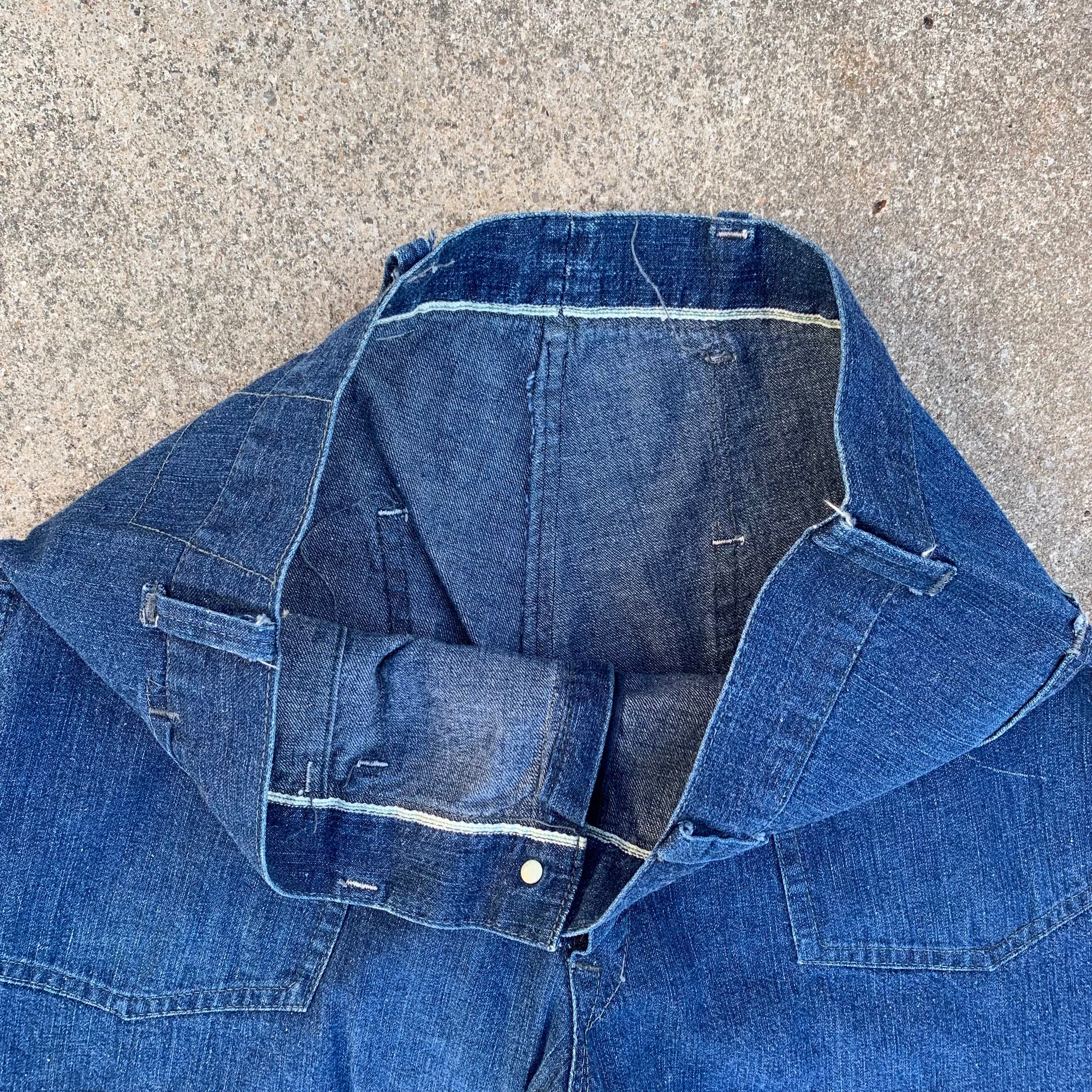 1940’s Private Purchase US Navy Denim Dungarees 32” x 31”